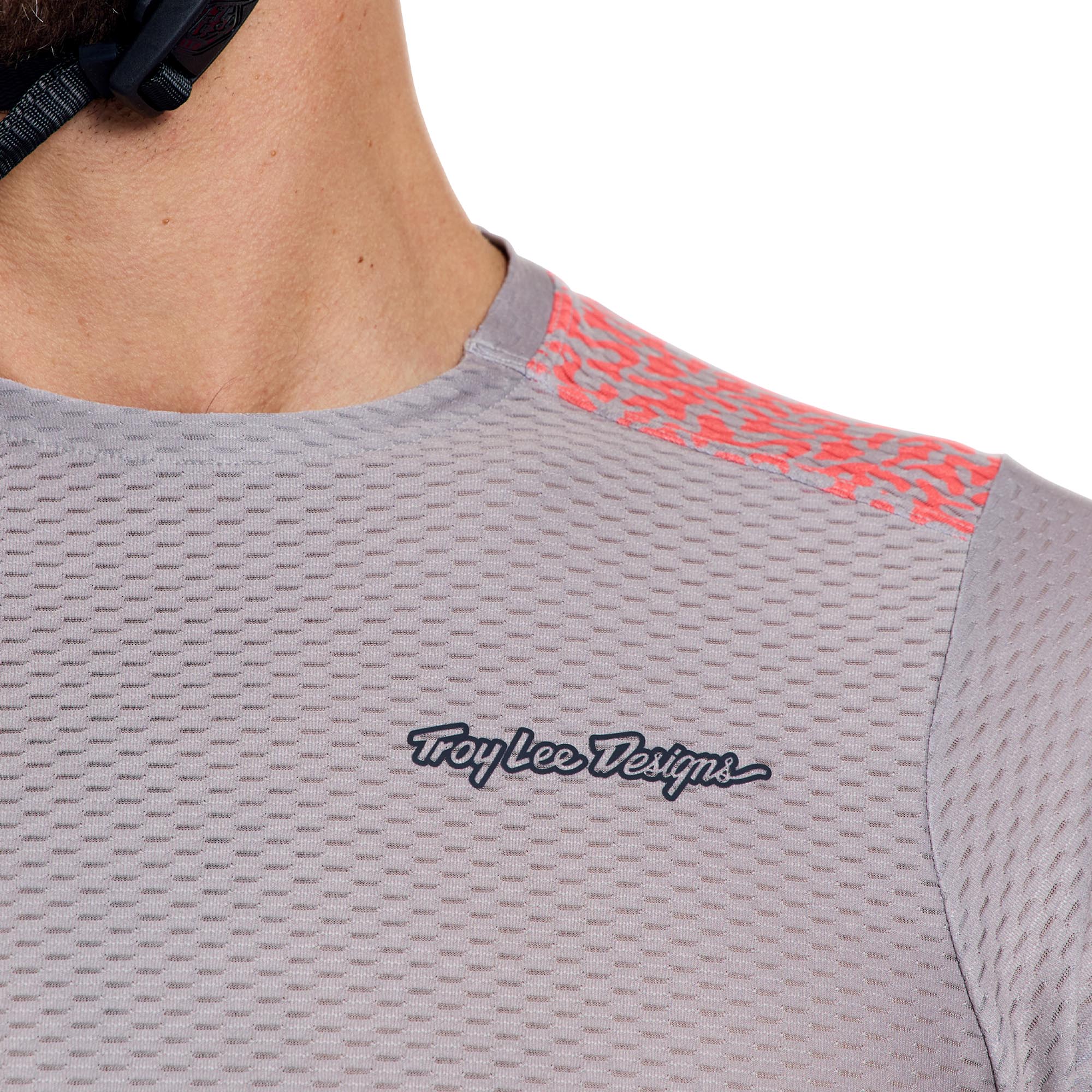 Troy Lee Designs Skyline Pro Air Ridgeline Short Sleeve Bicycle Jersey light grey M Figure 3