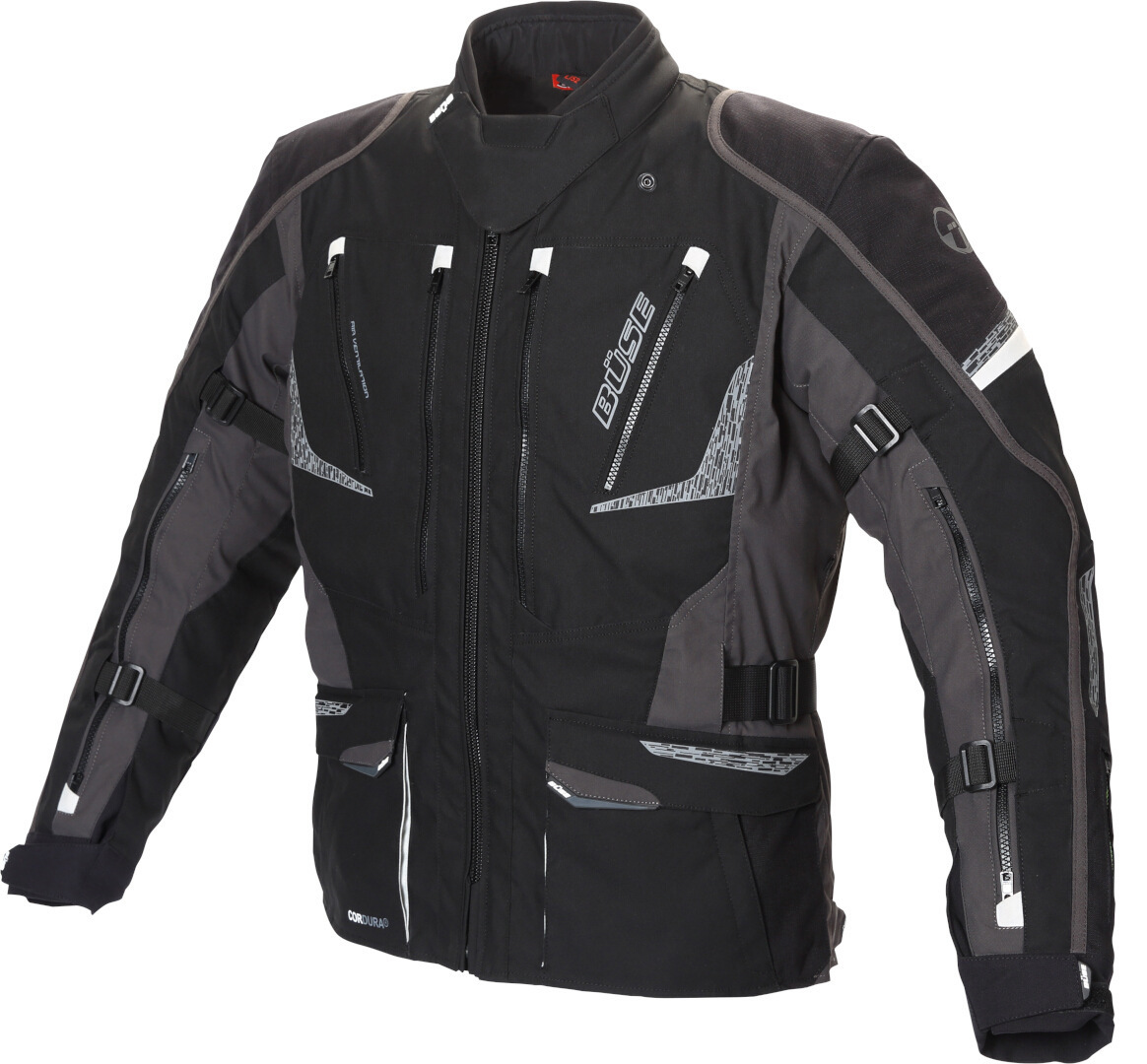 Büse Nero Giacca tessile moto nero/grigio 52 Figura 1