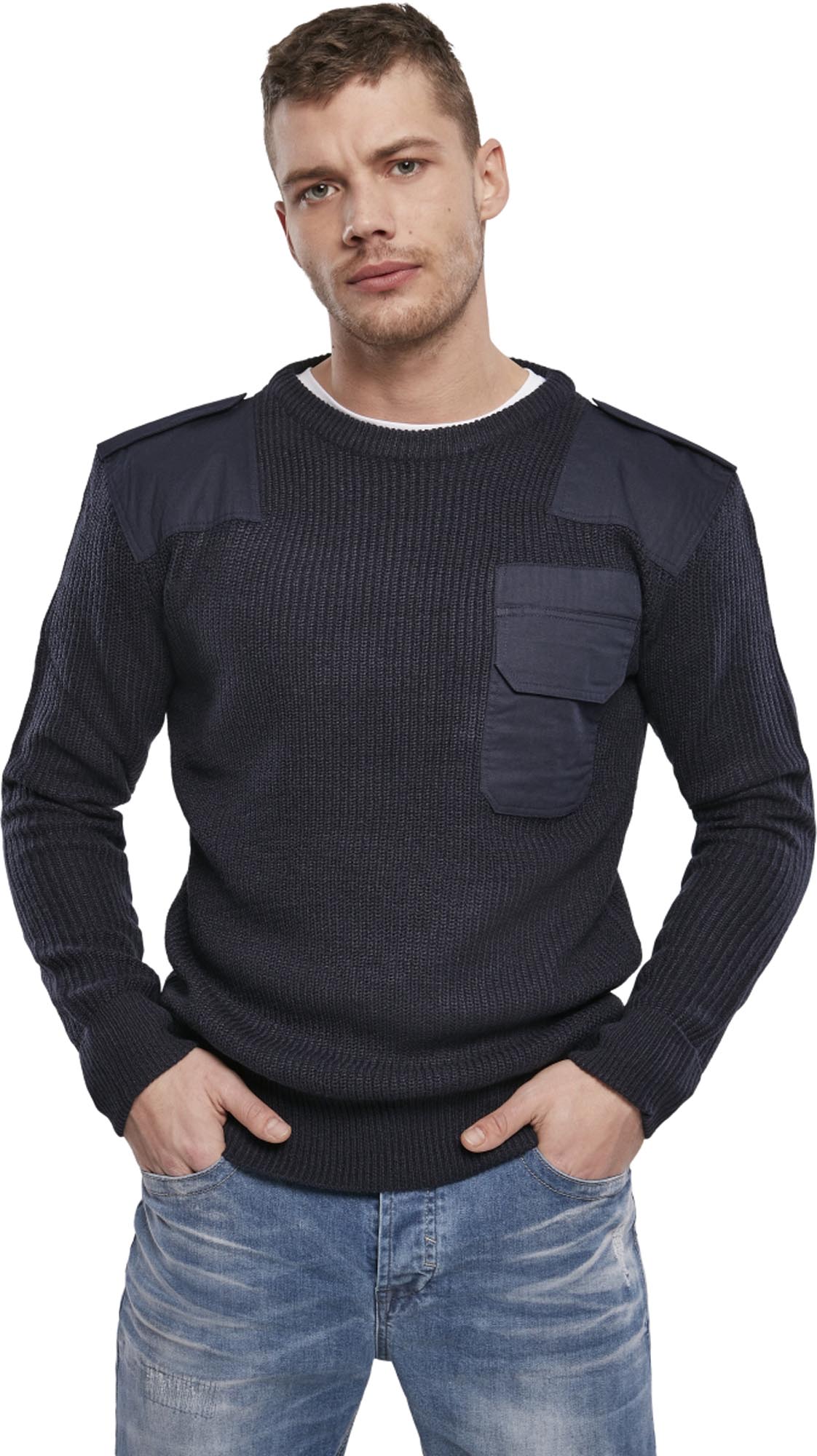 Brandit BW Pullover mornarsko plava M Slika 2