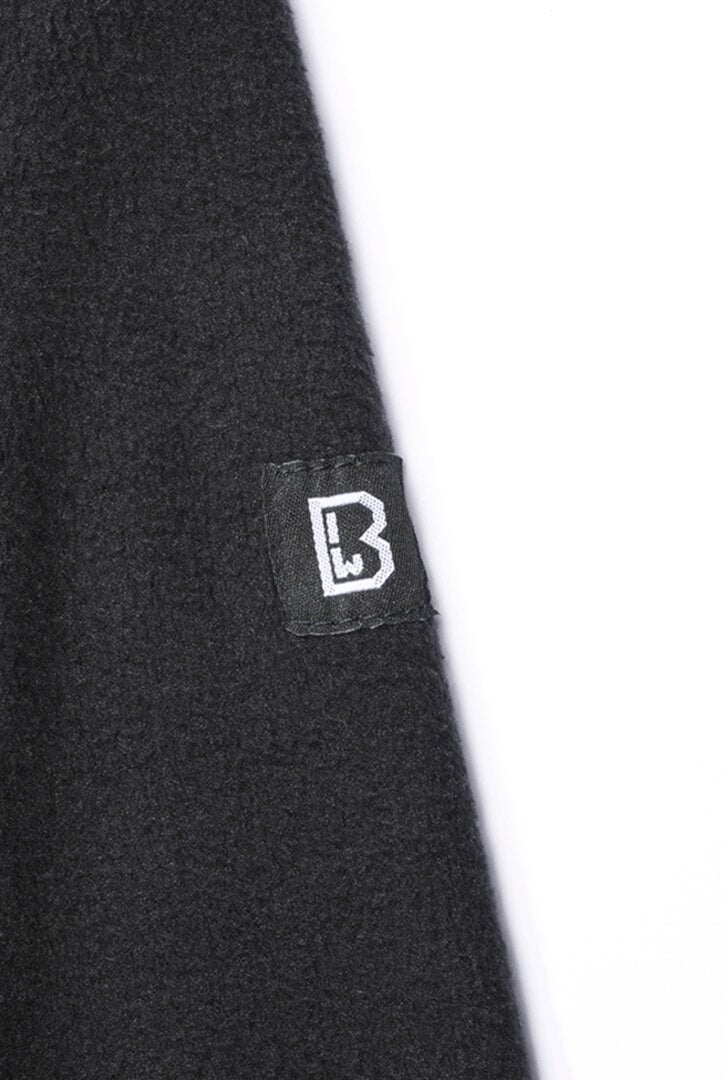 Brandit Fleece Pull demi-zip noir 7XL Figure 2