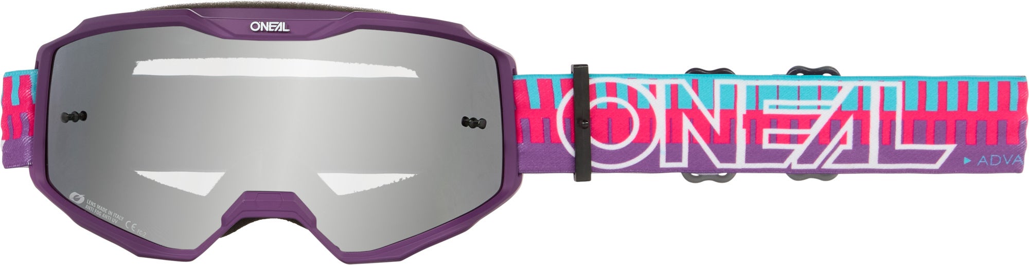 Oneal Unisex Kids B-10 Striped Mirror Youth Motocross Goggles