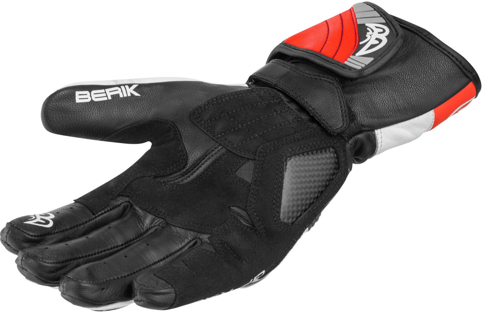 Berik Zoldar Dames Motorhandschoenen Zwart/Rood M Figuur 2