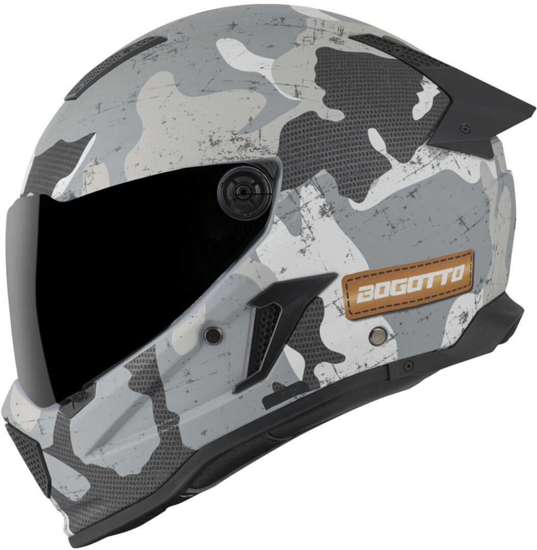 Bogotto Rapto Camo Hjelm hvid mat/grå M Figur 6