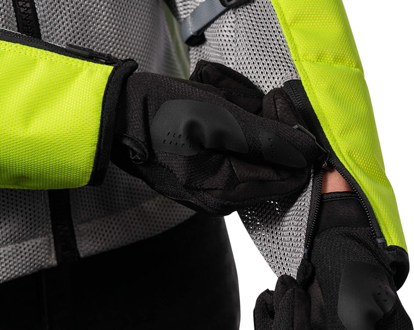 Icon Mesh AF 2023 Motorcycle Textile Jacket grey/yellow L Figure 7