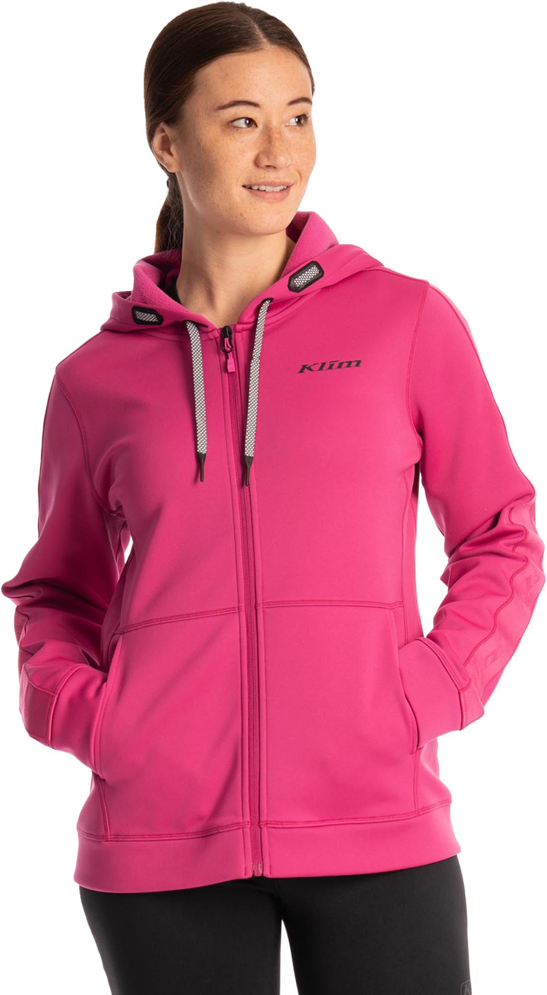 Klim Aster Park Sweat à capuche zippé pour dames rose S Figure 2