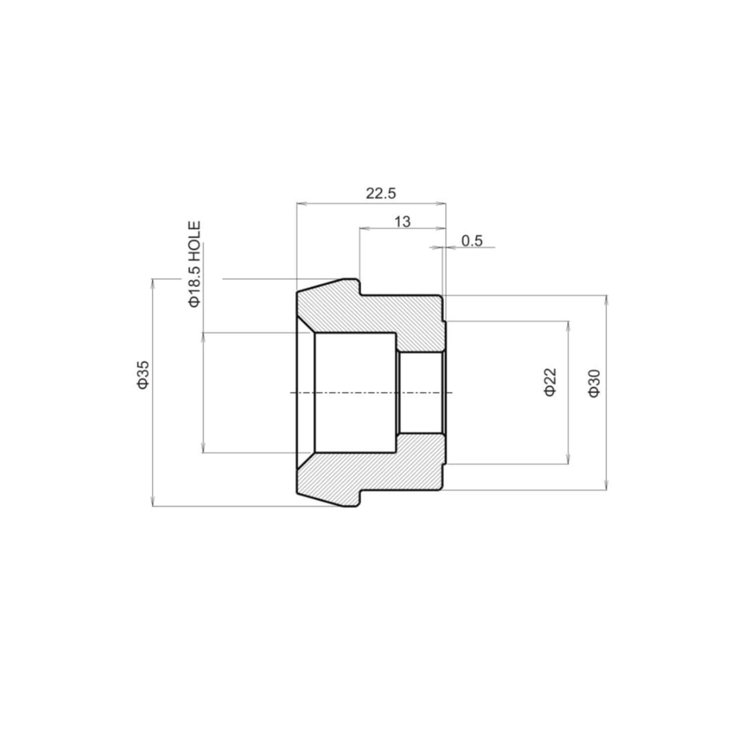 DAYTONA Corp. Lenkerendenspiegel Adapter BMW R nineT Figura 2