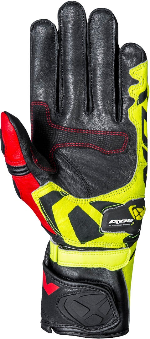 Ixon RS Circuit-R Motorcykel handsker sort/rød/gul M Figur 3