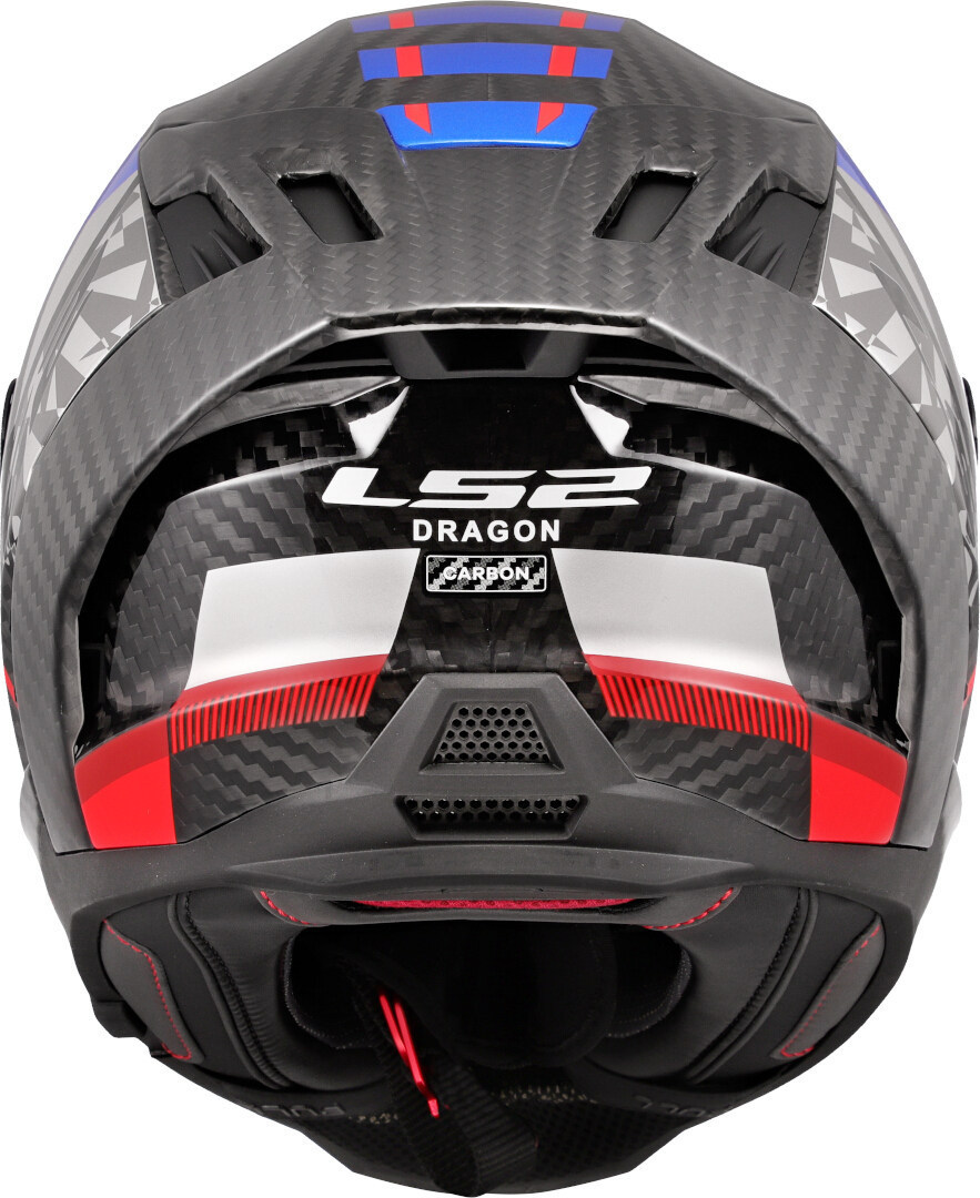 LS2 FF807 Dragon Trax Carbon Helm carbon/blau/rot S (55/56) Abbildung 4