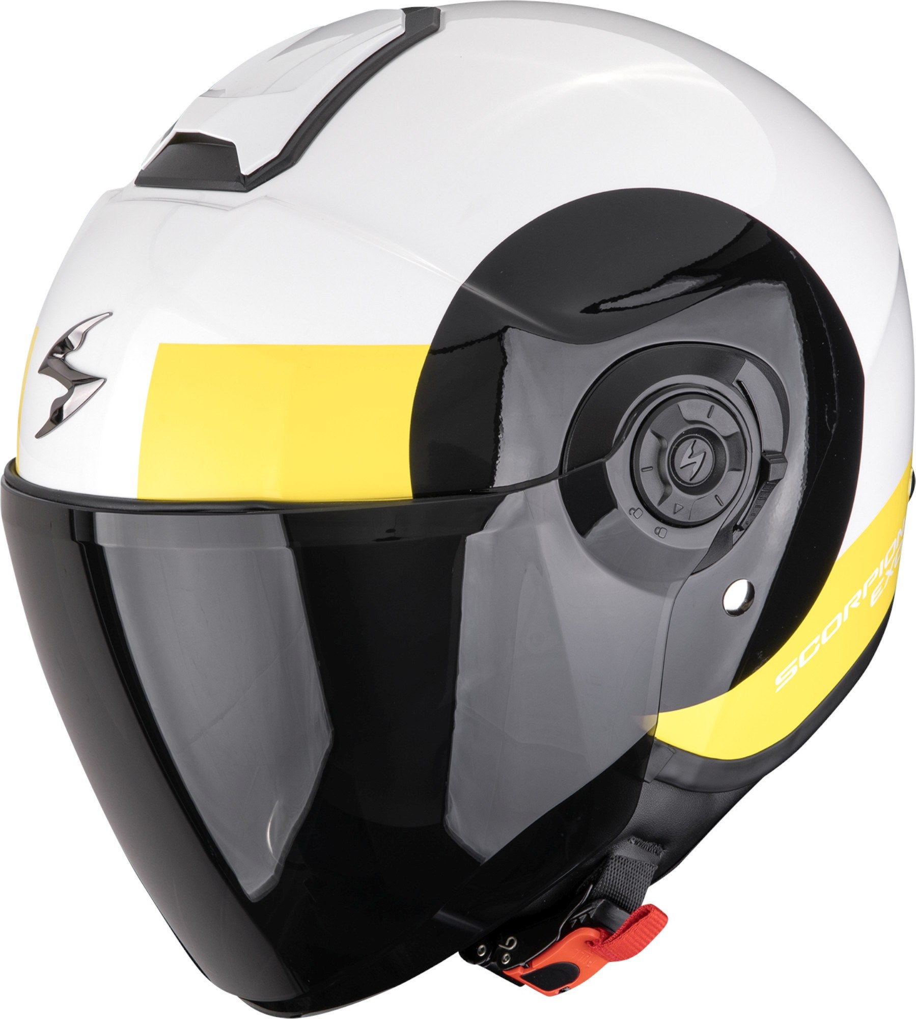Scorpion Exo-City II Sheer Jethelm weiß/schwarz/gelb XL (60/61) Abbildung 1