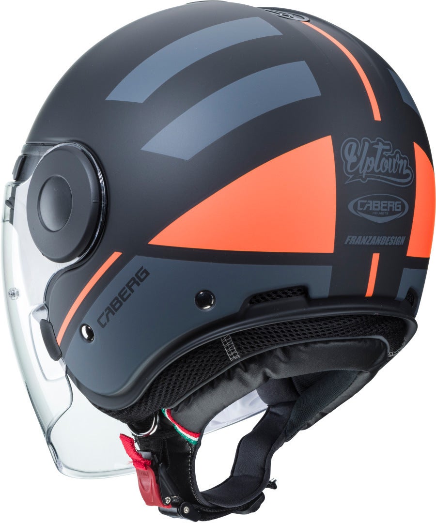Caberg Uptown Loft Jet Helmet black matt/orange L (59/60) Figure 2