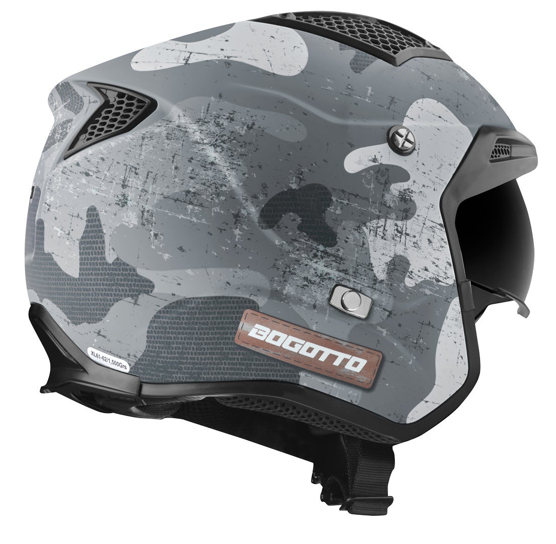 Bogotto Radic Camo Casque Blanc mat/gris L Figure 21