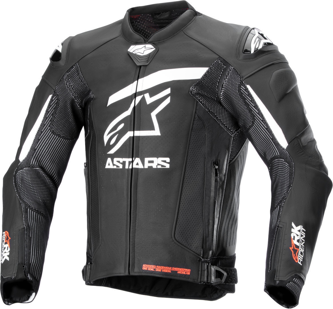 Alpinestars GP Plus R V4 Rideknit perforated Motorcycle Leather Jacket-image-611543508