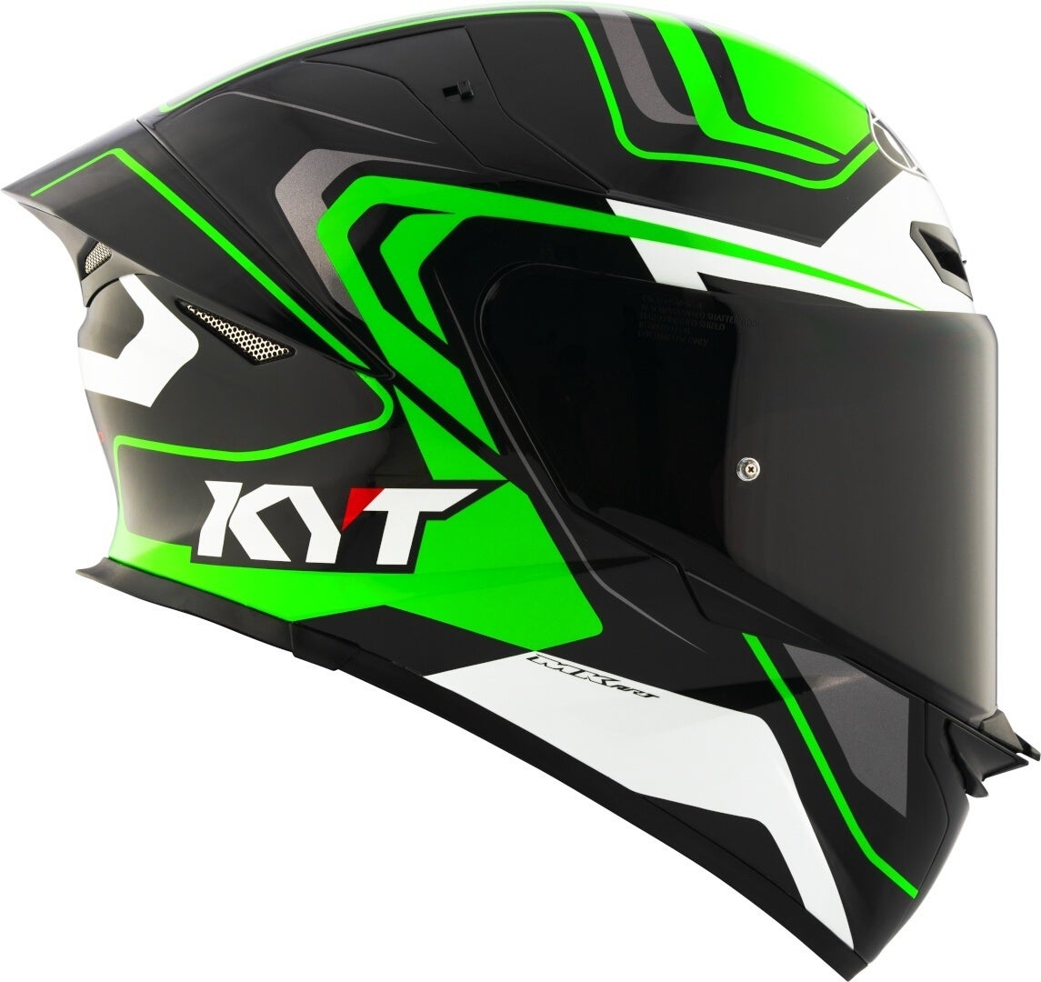 KYT TT-Revo Overtech Helm schwarz/grün XL (61/62) Abbildung 5