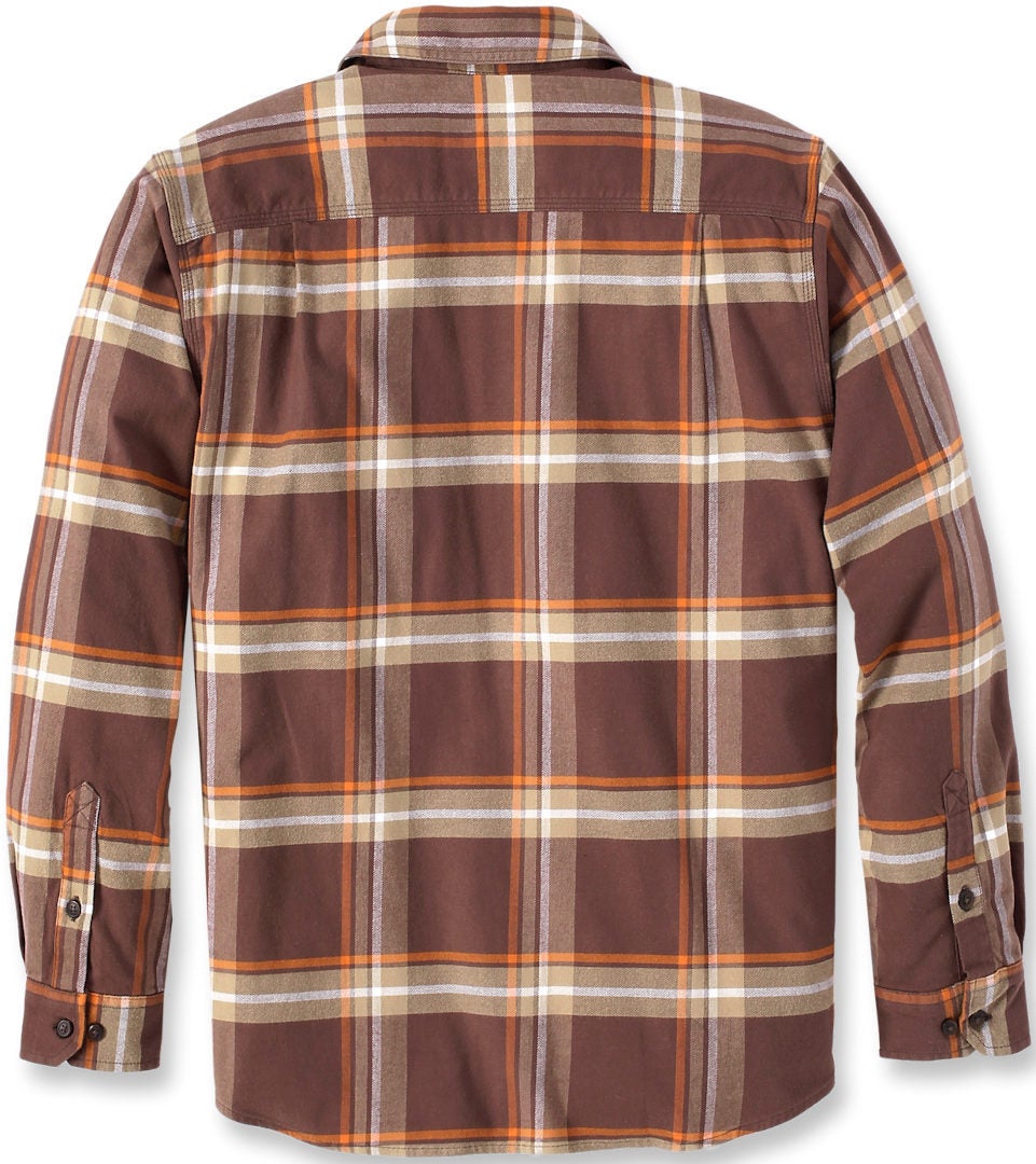 Carhartt Rugged Flex Flannel Plaid Hemd hellbraun XL Abbildung 4