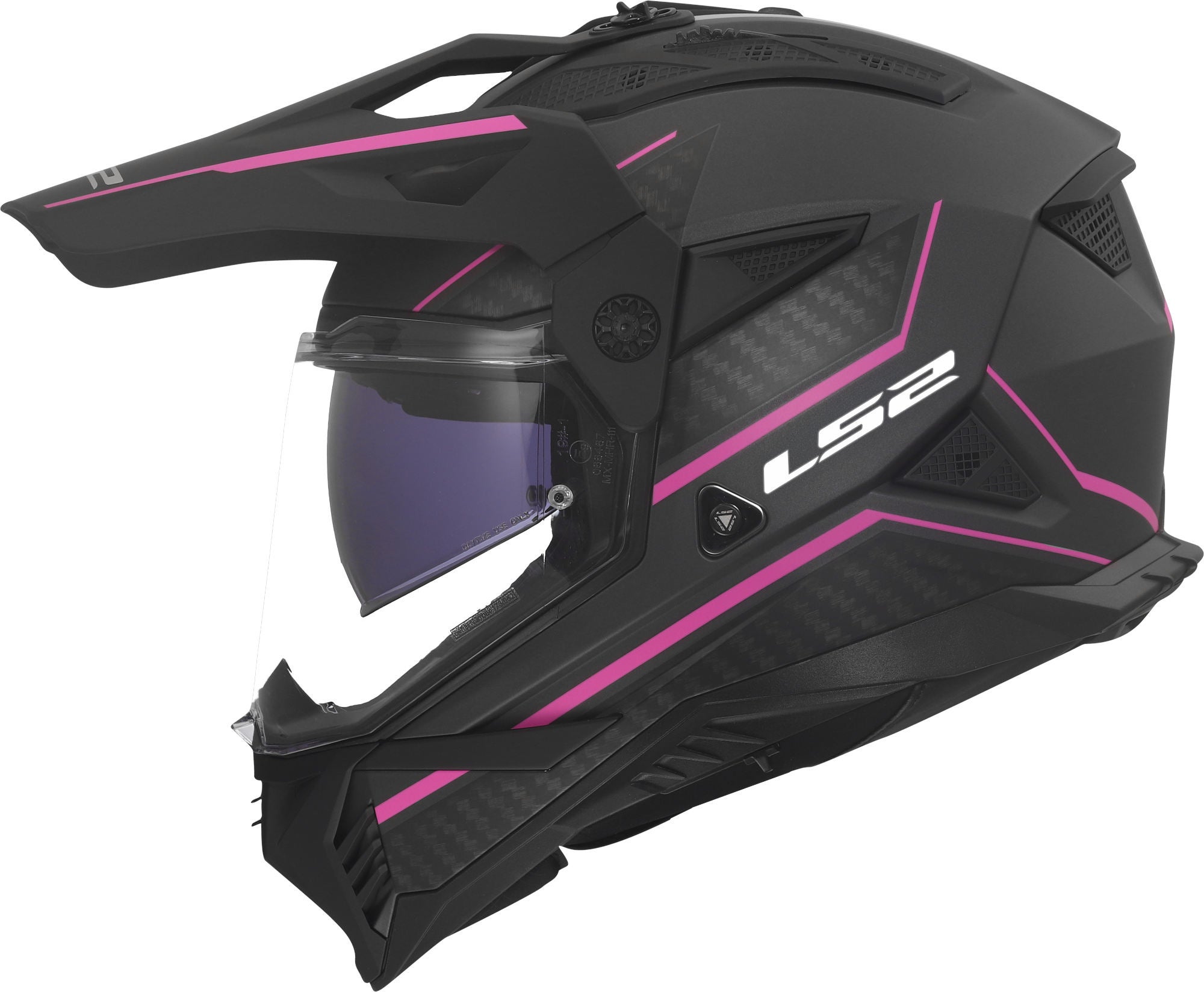 LS2 MX702 Pioneer II Atron Cască Enduro Gri/roz M (57/58) Figura 6