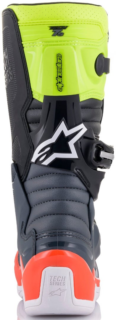 Alpinestars Tech 7S Jugend Motocross Stiefel grau/gelb/rot 38 Abbildung 4