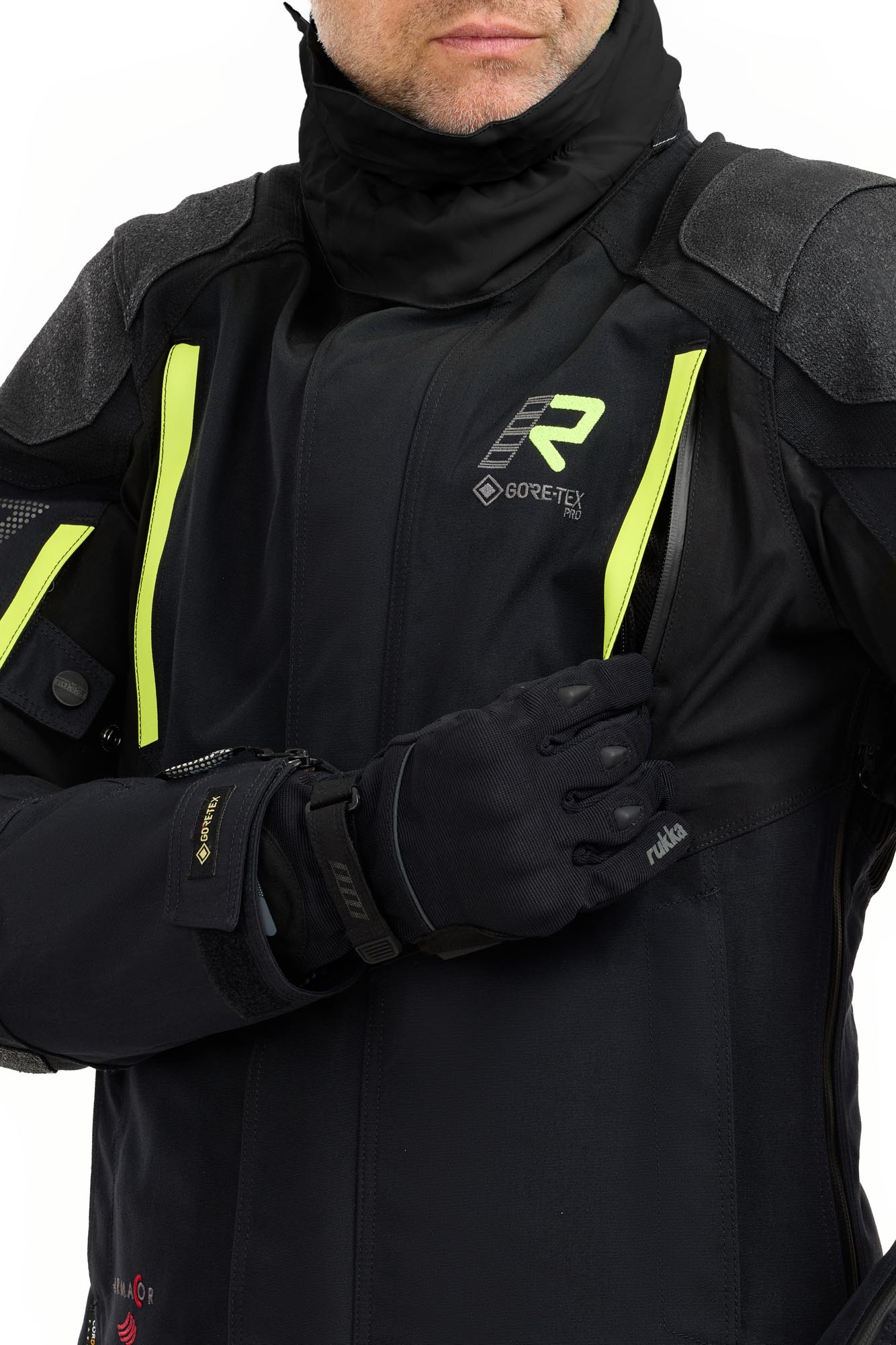 Rukka Shield-R Jaqueta Têxtil de Motocicleta preto/amarelo 64 Figura 8