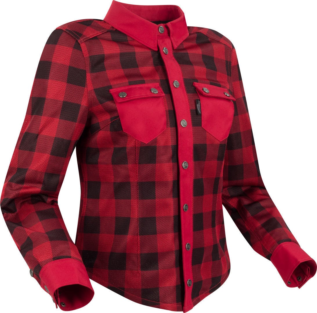 Segura Jovan Camicia moto da donna nero/rosso 48 Figura 1