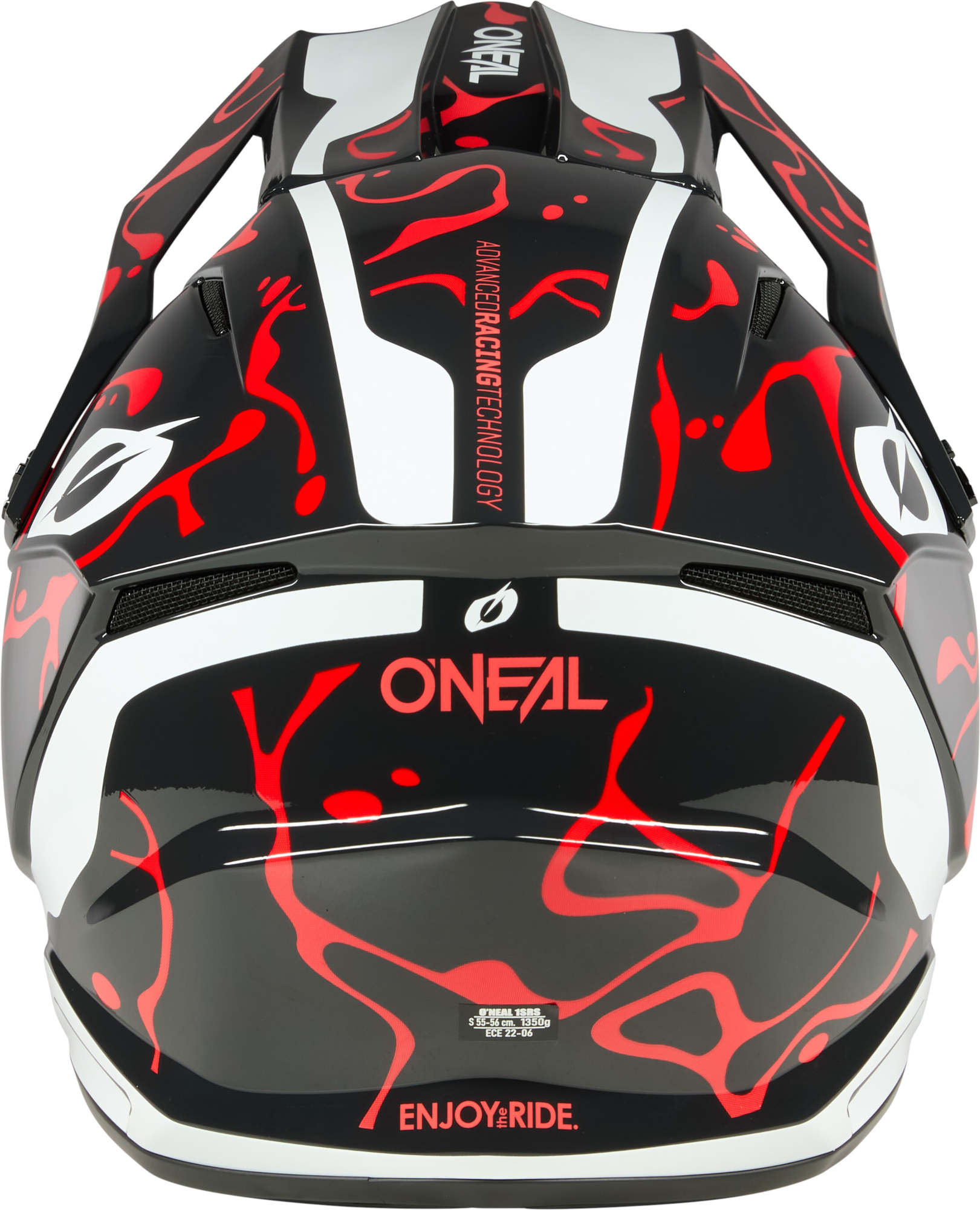 Oneal 1SRS SPLASH Motocross-kypärä musta/punainen XL (61/62) Kuva 4