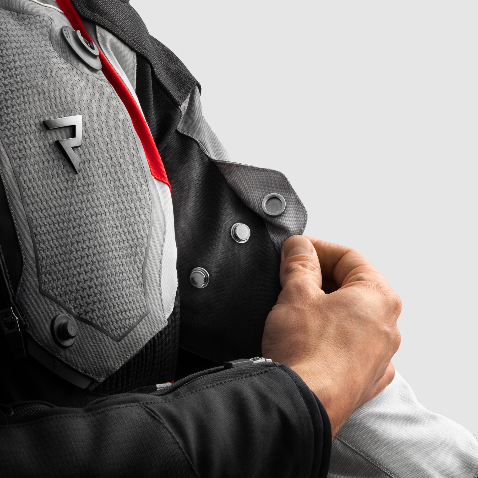 Side view of Rebelhorn Borg 2 waterproof Motorcycle Textile Jacket