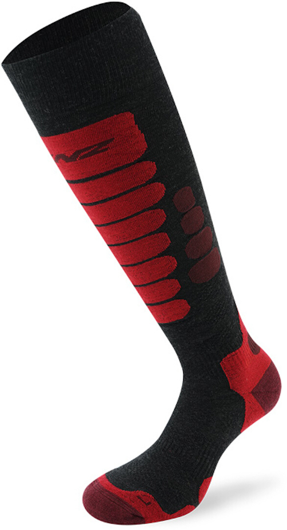 Lenz Skiing 3.0 Chaussettes anthracite/rouge 39-41 Figure 1