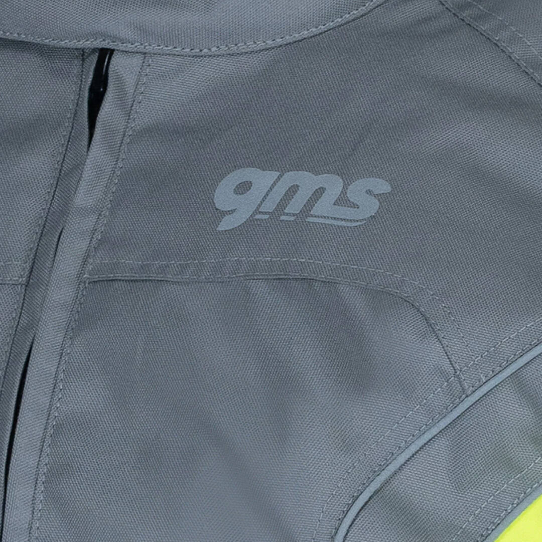GMS Lagos waterproof Motorcycle Textile Jacket grey/yellow XL Figure 2