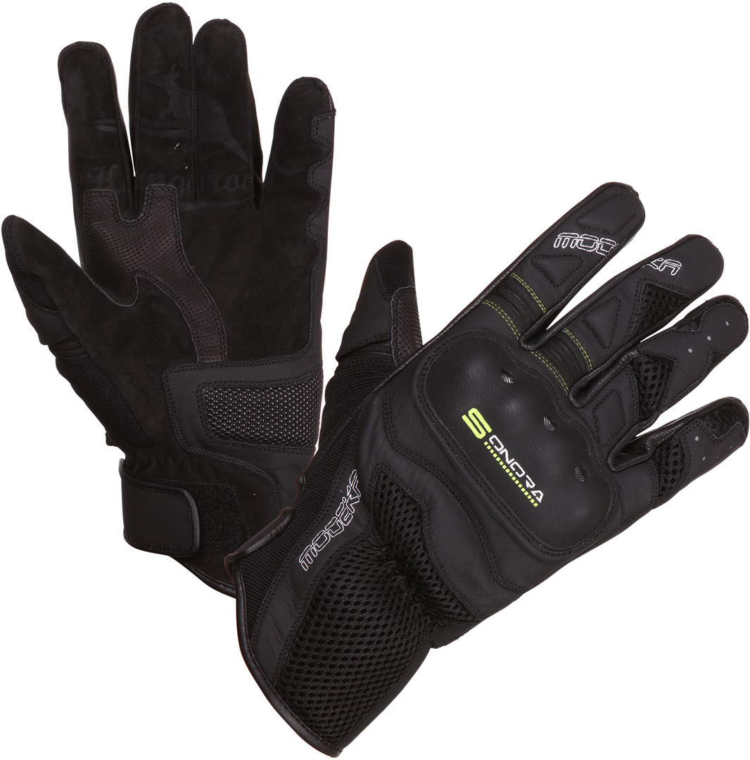 Modeka Sonora Motocycle handskar Svart/neon 6 Figur 1