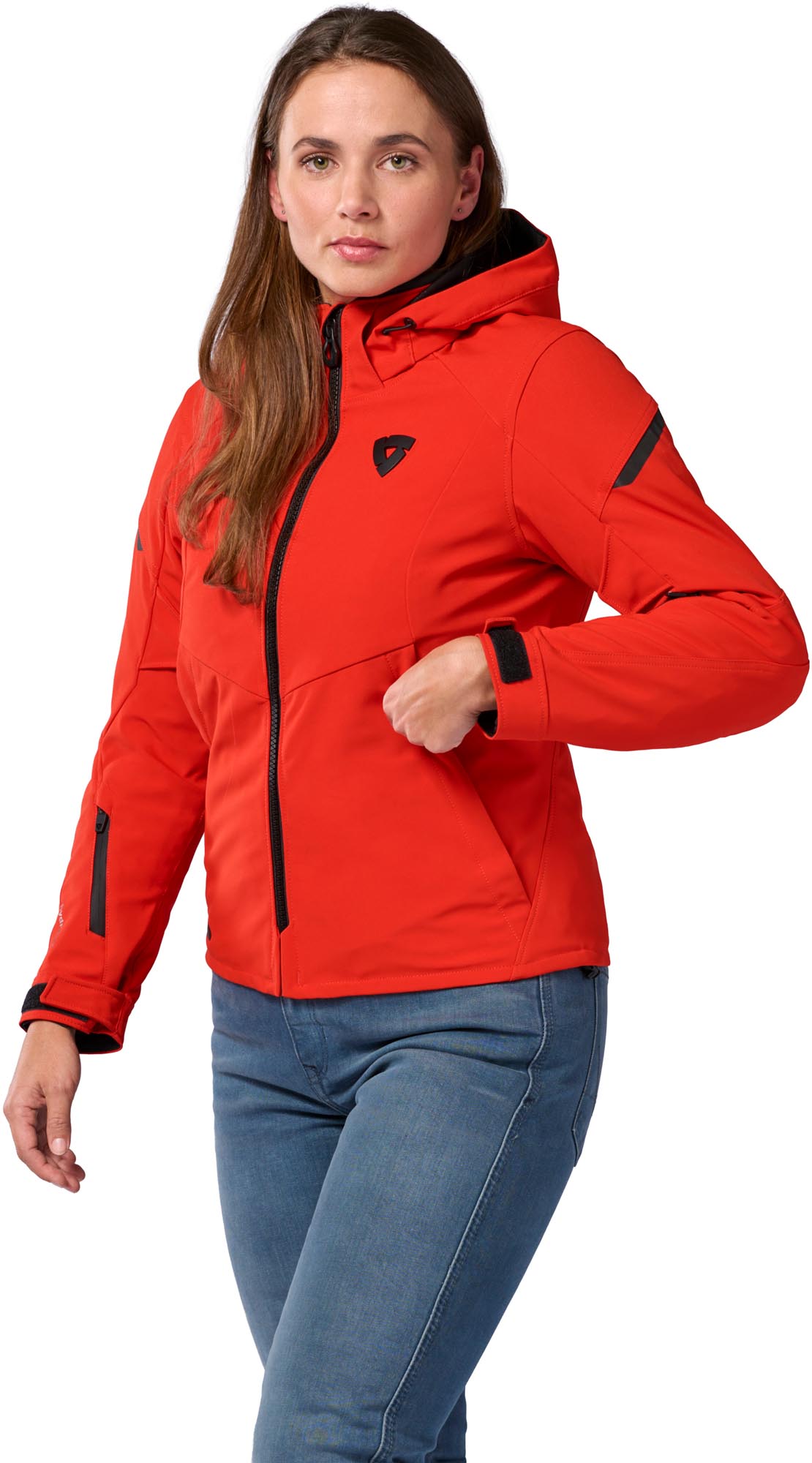 Revit Afterburn 2 H2O waterdichte dames motorfiets textieljas Rood 38 Figuur 6