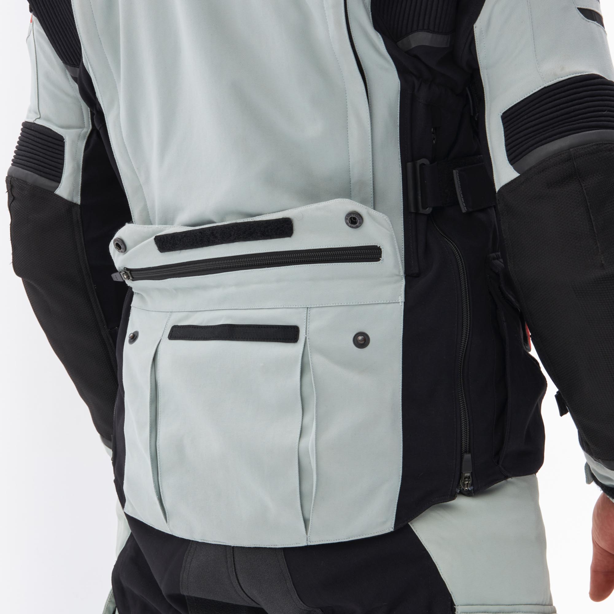 Rebelhorn Range waterproof Motorcycle Textile Jacket grey/black/red XL Figure 10