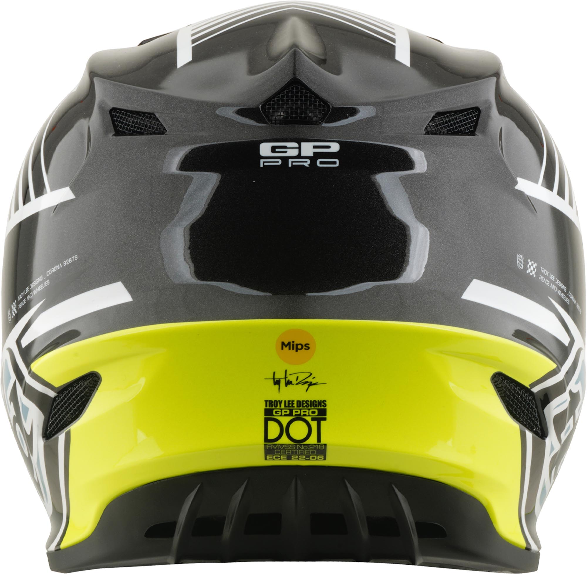 Troy Lee Designs GP Pro MIPS Segment Cască de motocross pentru tineret Gri/Alb Y/L (52/53) Figura 7