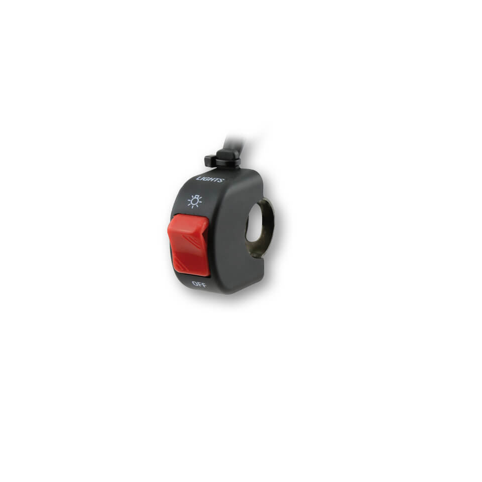 SHIN YO Universal Lichtschalter AN/AUS, mit Schelle für Lenkeranbau Figura 1