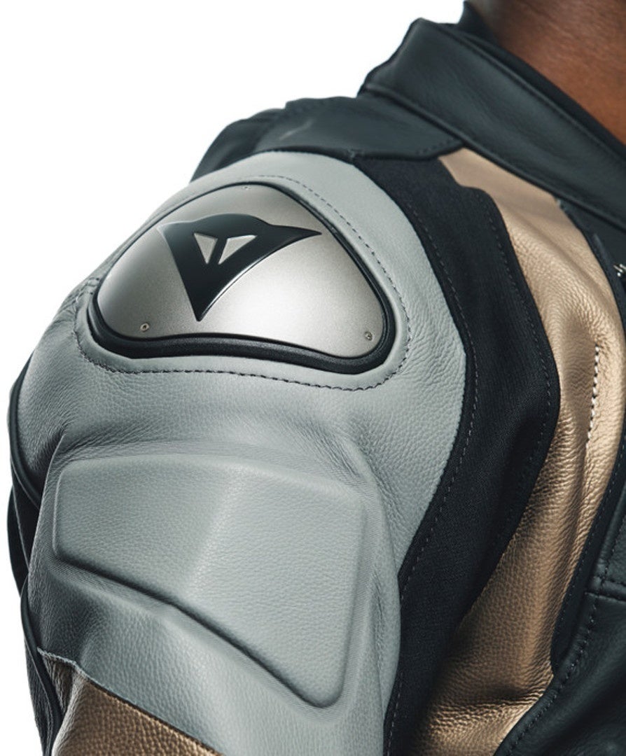 Dainese Avro 4 2-delt motorcykel læderdragt sort/grå 46 Figur 7