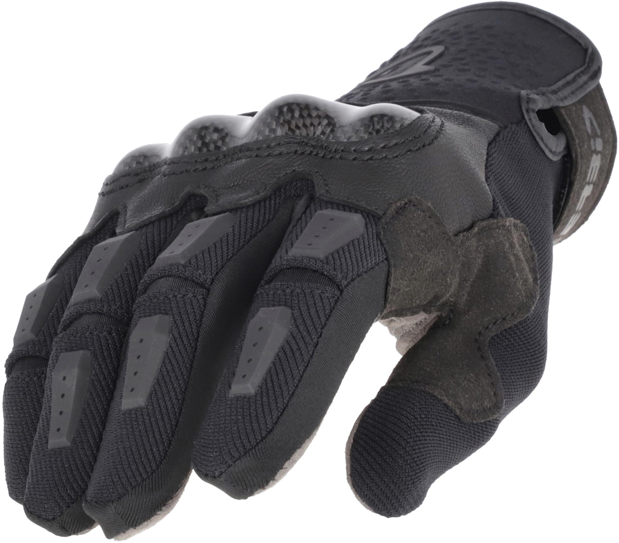 Acerbis Carbon G 5.0 Motorrad Handschuhe schwarz S Abbildung 1