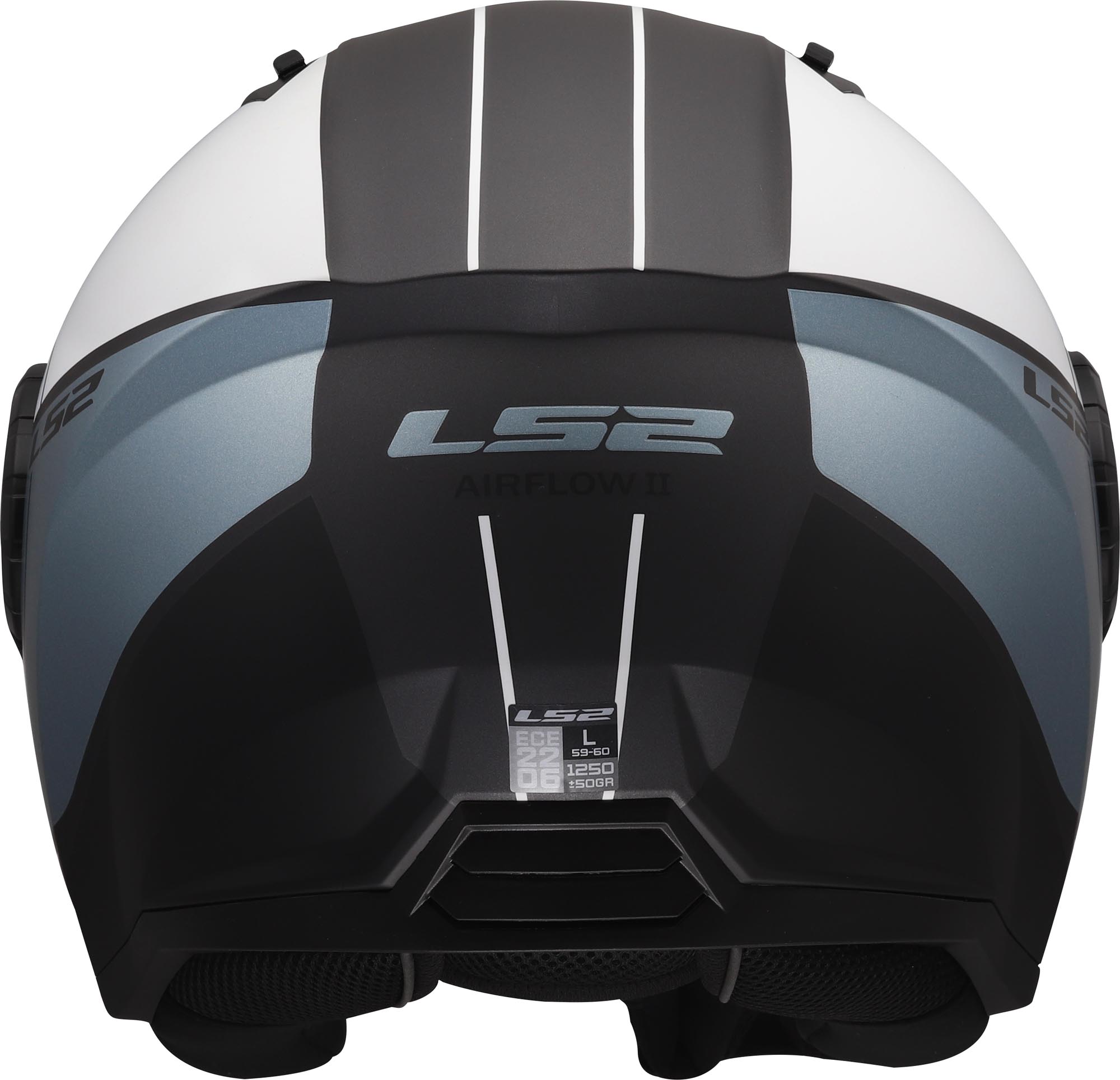LS2 OF616 Airflow II Cover Jet Helmet grey/blue XL (61/62) Figure 4