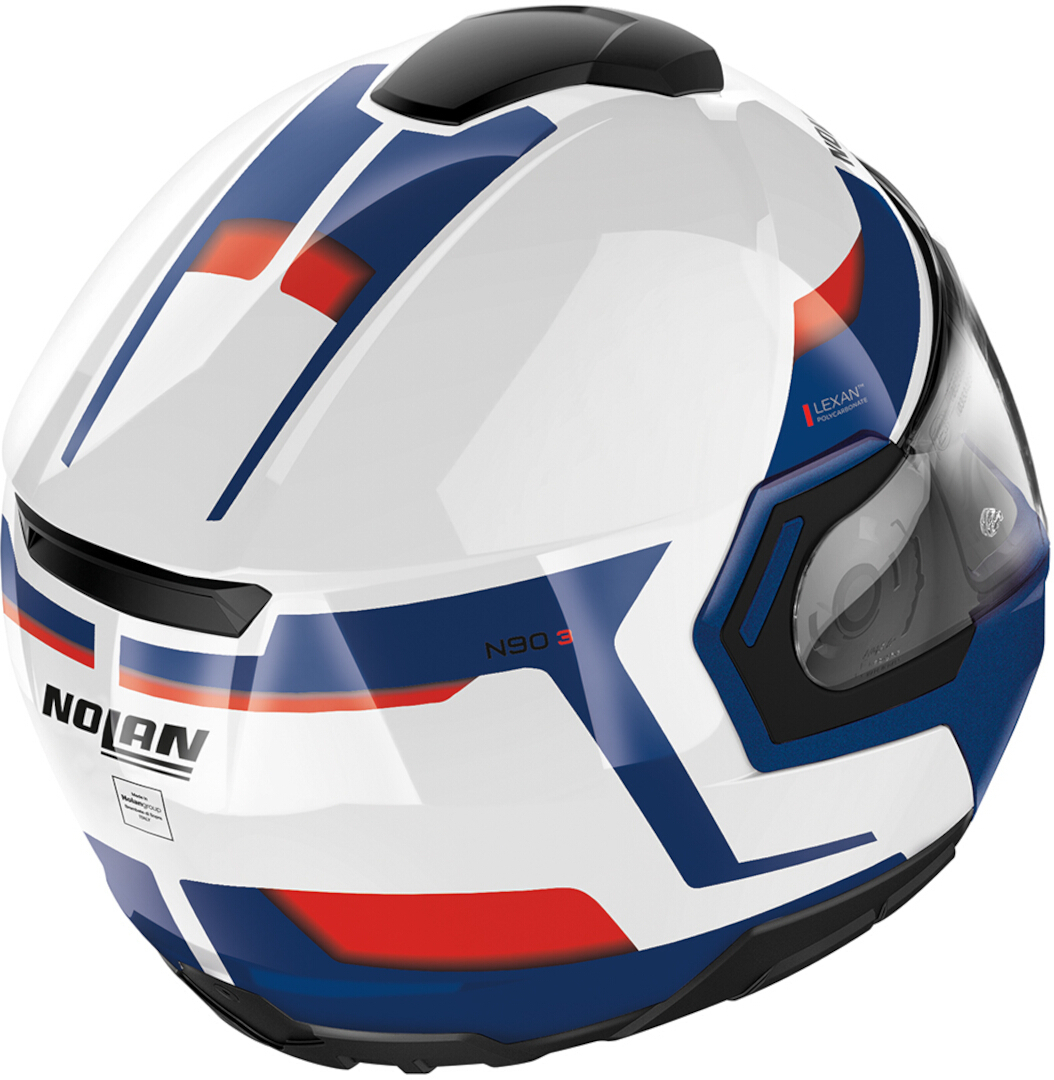 Nolan N90-3 Reflector N-Com Helmet white/blue/red S (56) Figure 4