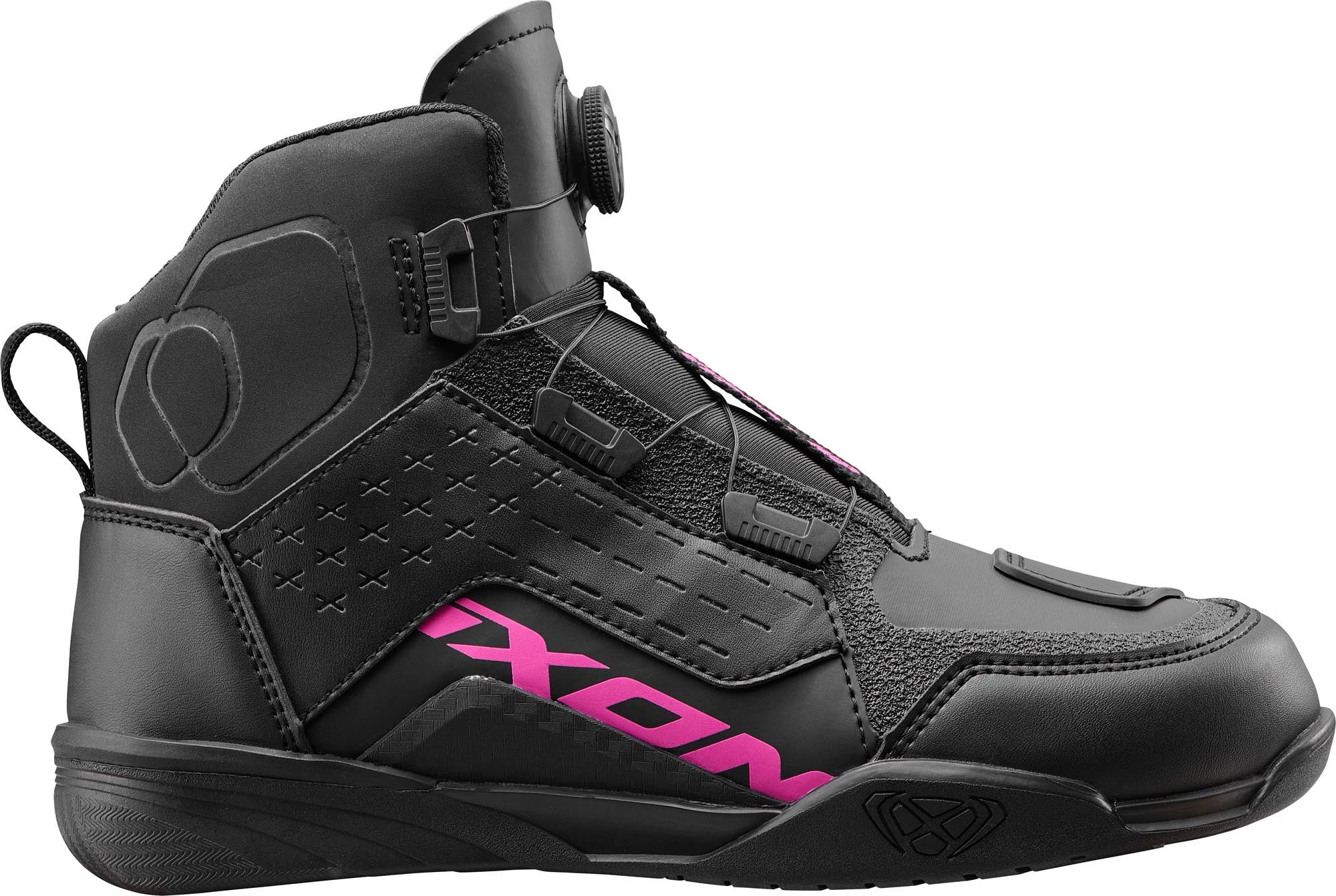 Ixon Vyper WP vandtætte dame-motorcykelsko sort/pink 38 Figur 1