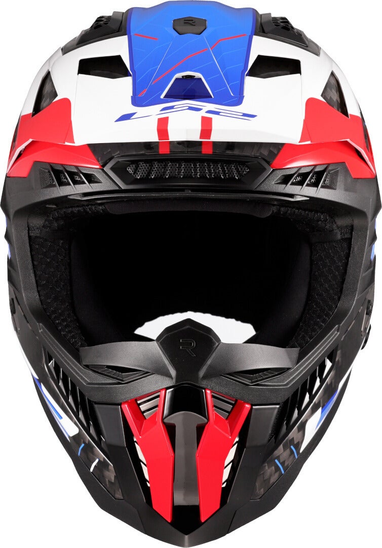 LS2 MX703 X-Force Galuo Carbon Motocross Helmet white/red/blue M (57/58) Figure 8
