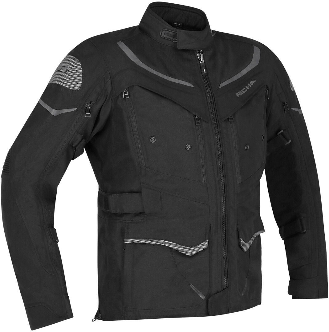 Richa Infinity 2 Adventure imperméable à l’eau dames moto textile veste noir M Figure 1
