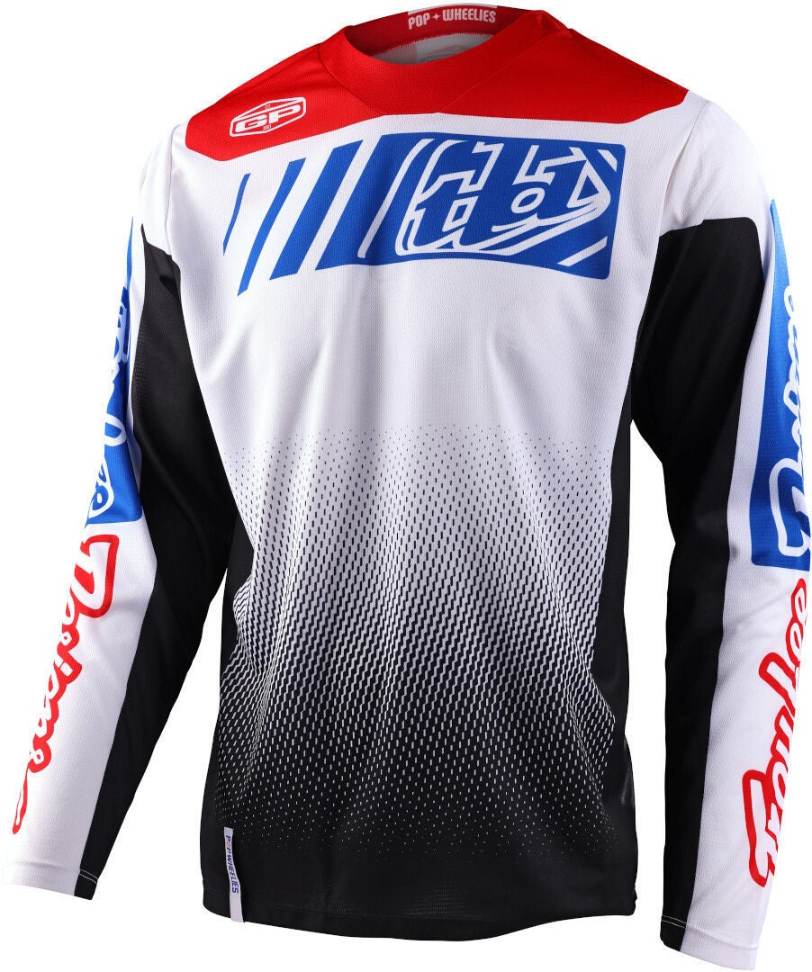 Troy Lee Designs GP Gear Icon Motokrosový dres černá/modrá L Obrázek 1