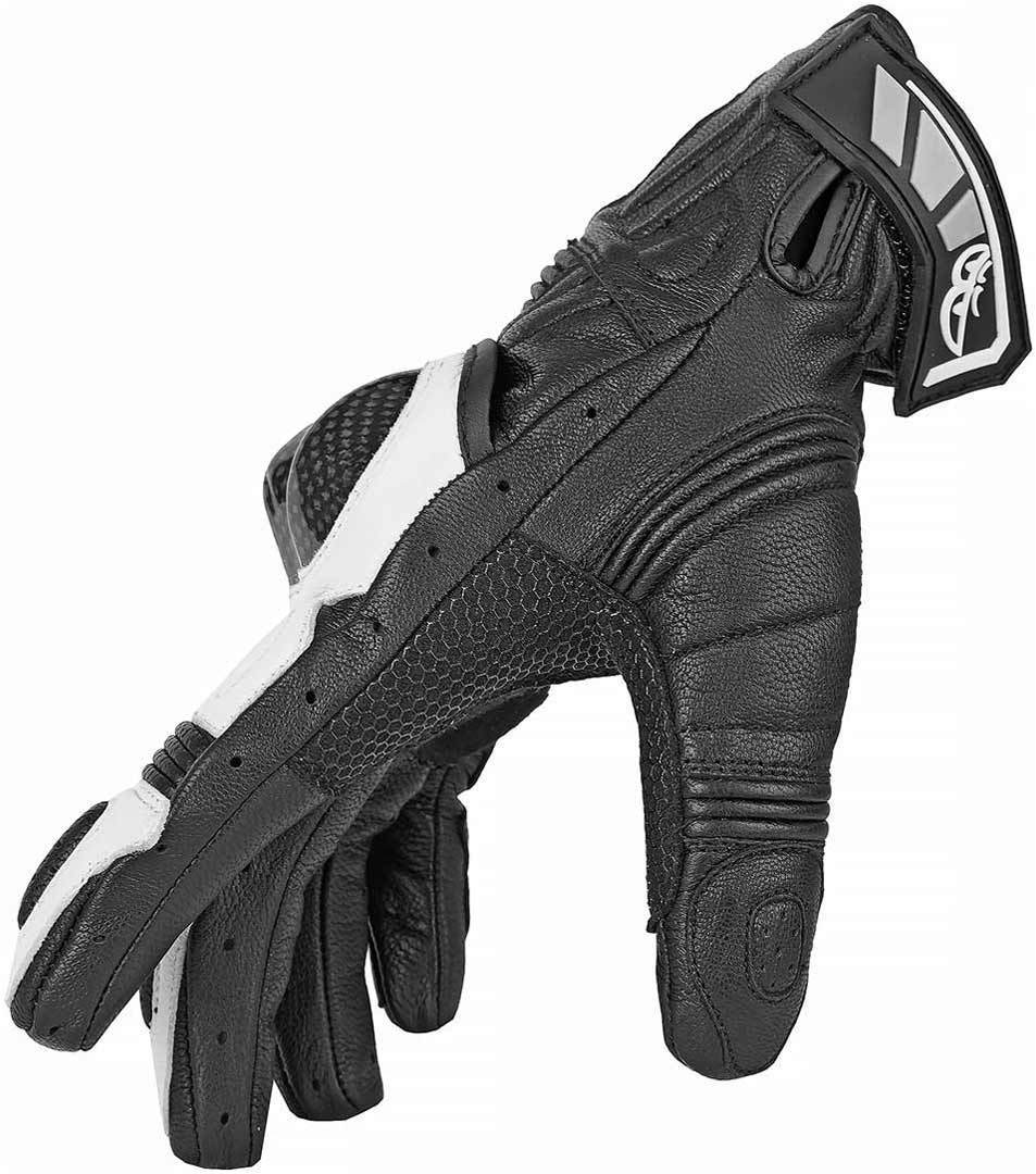 Berik NexG Motorcykel handsker Sort/hvid L Figur 3