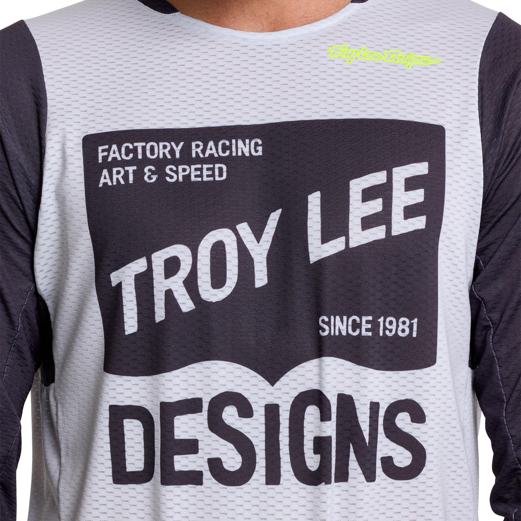 Troy Lee Designs GP Pro Air Locked Motocross Jersey hellgrau M Abbildung 4