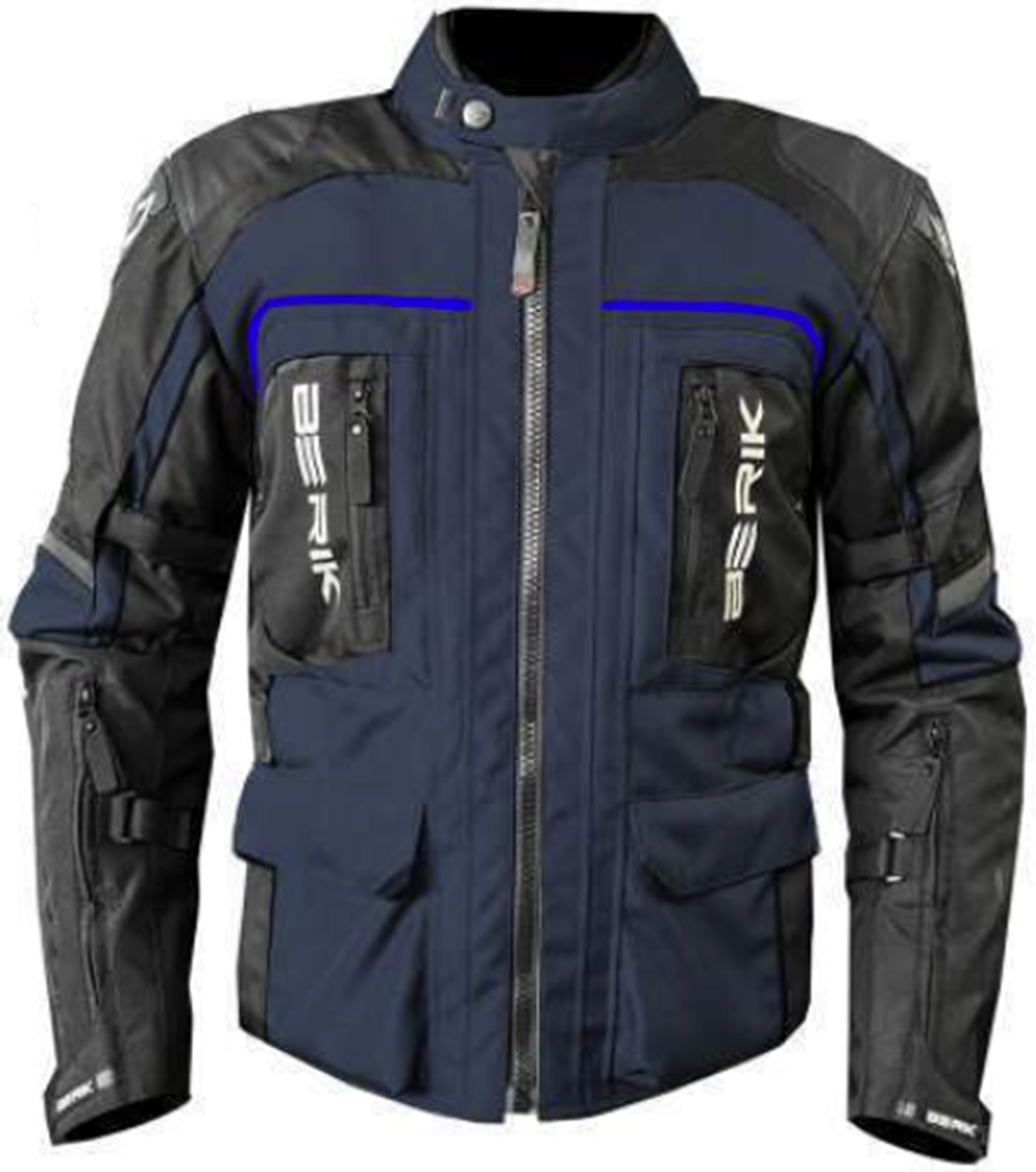 Berik Pharbus waterproof Motorcycle Textil Jacket black/blue 58 Figure 1