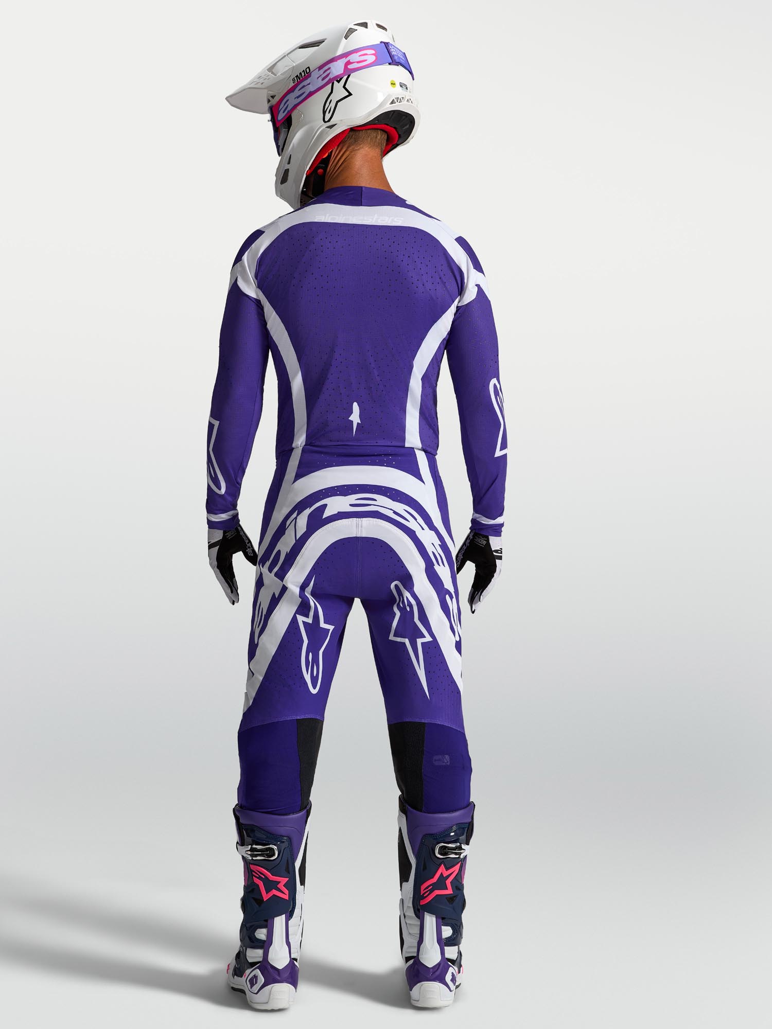 Alpinestars Supertech Vesta Motocross Jersey blue/white S Figure 8