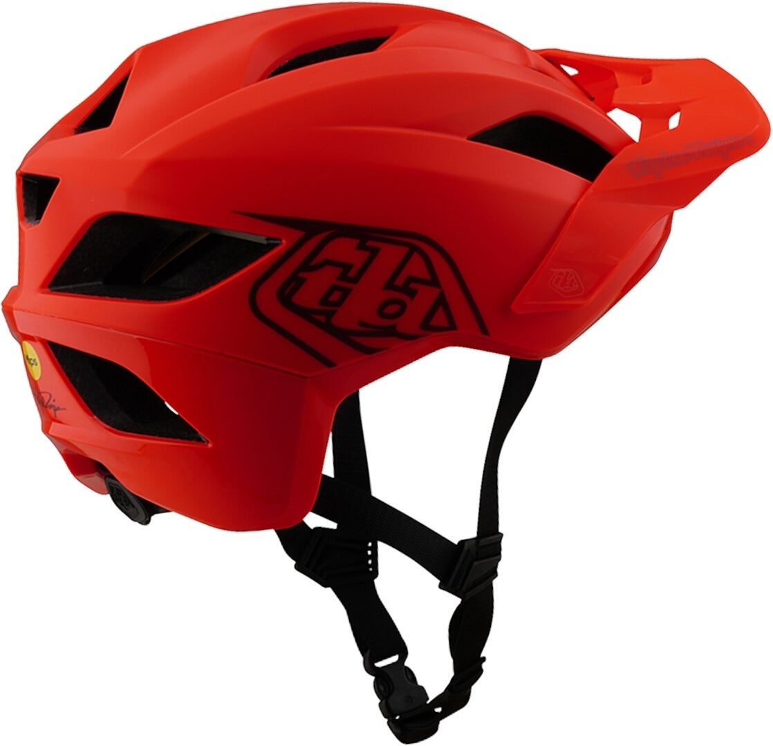 Side view of Troy Lee Designs Mips Flowline Point Bicycle Helmet