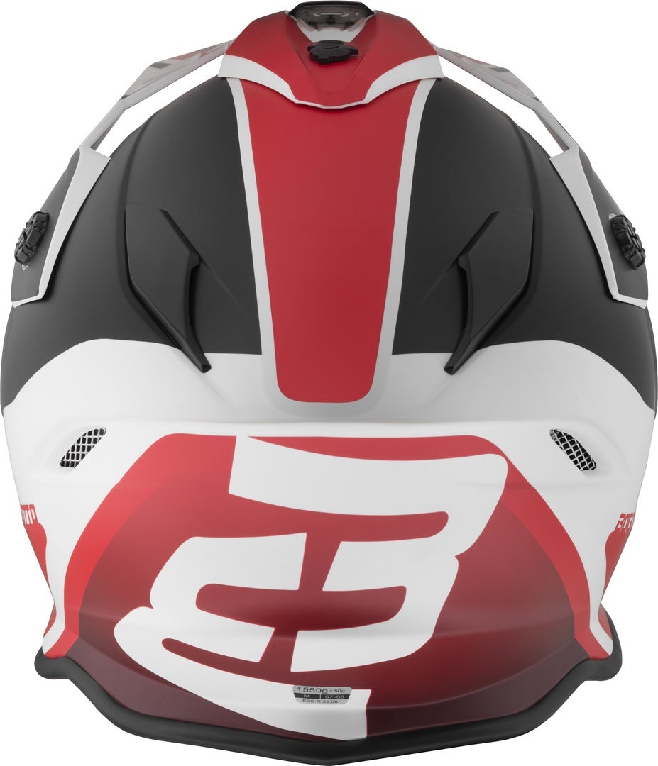 Bogotto H331 BT Tour EVO Bluetooth Enduro Helmet black matt/red/white 2XL Figure 7