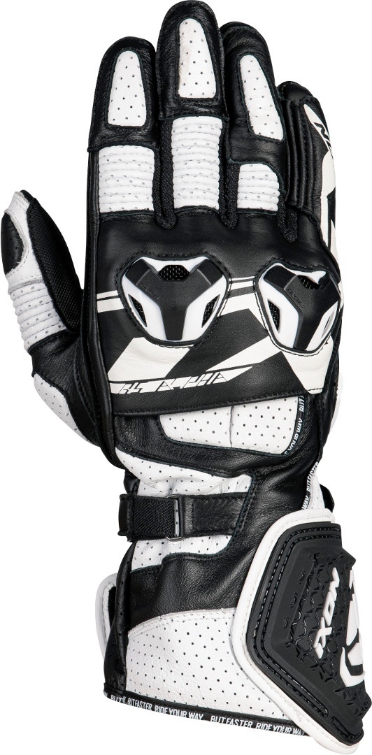 Ixon RS Alpha Gants de moto Noir/Blanc M Figure 1