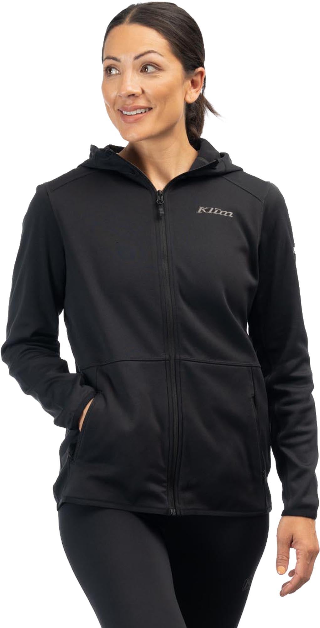 Klim Solitude レディースジップフーディー 黒 M 図1