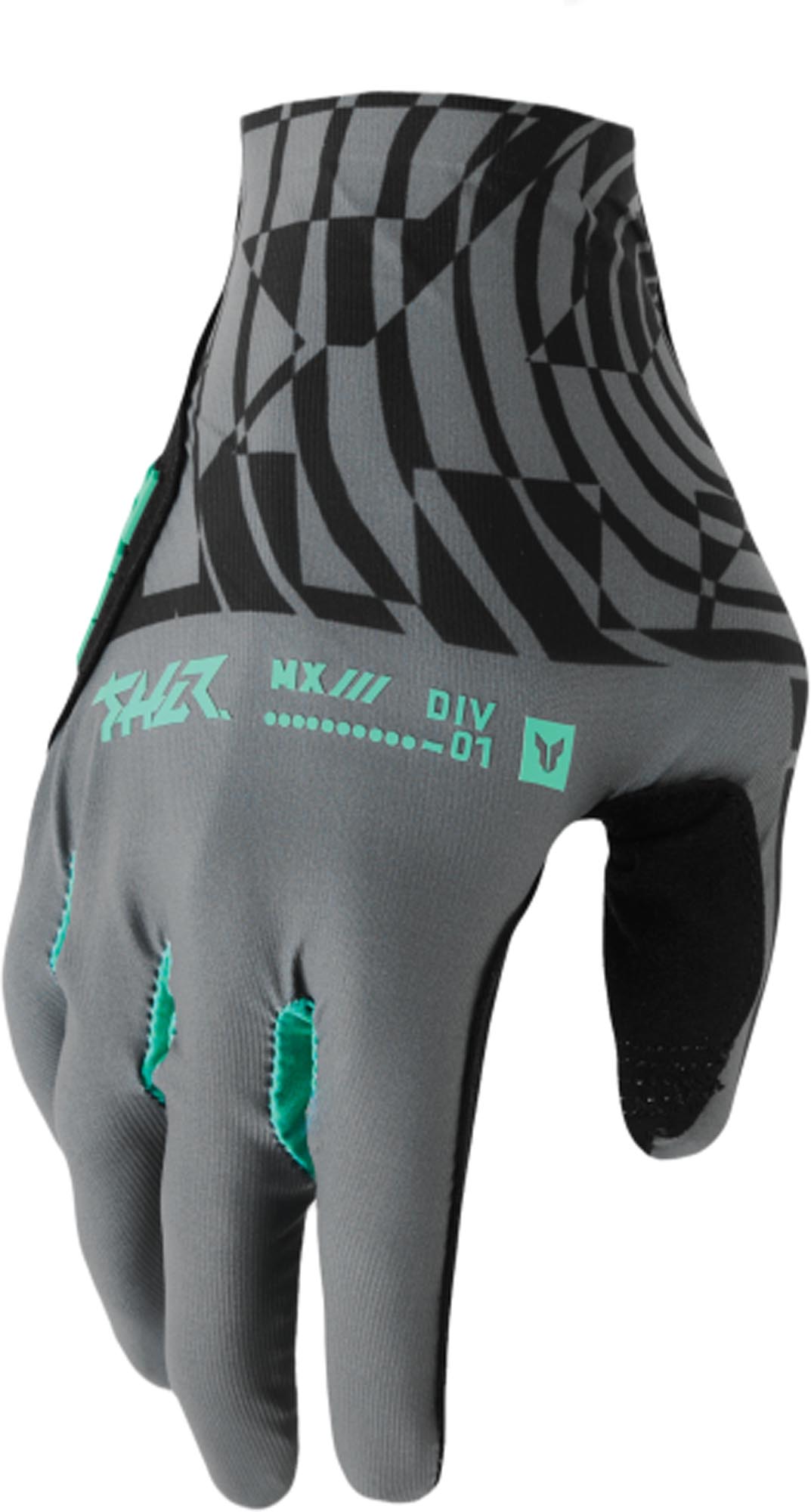 Thor Sportmode Mind Control Mănuși de motocross gri/negru S Figura 1