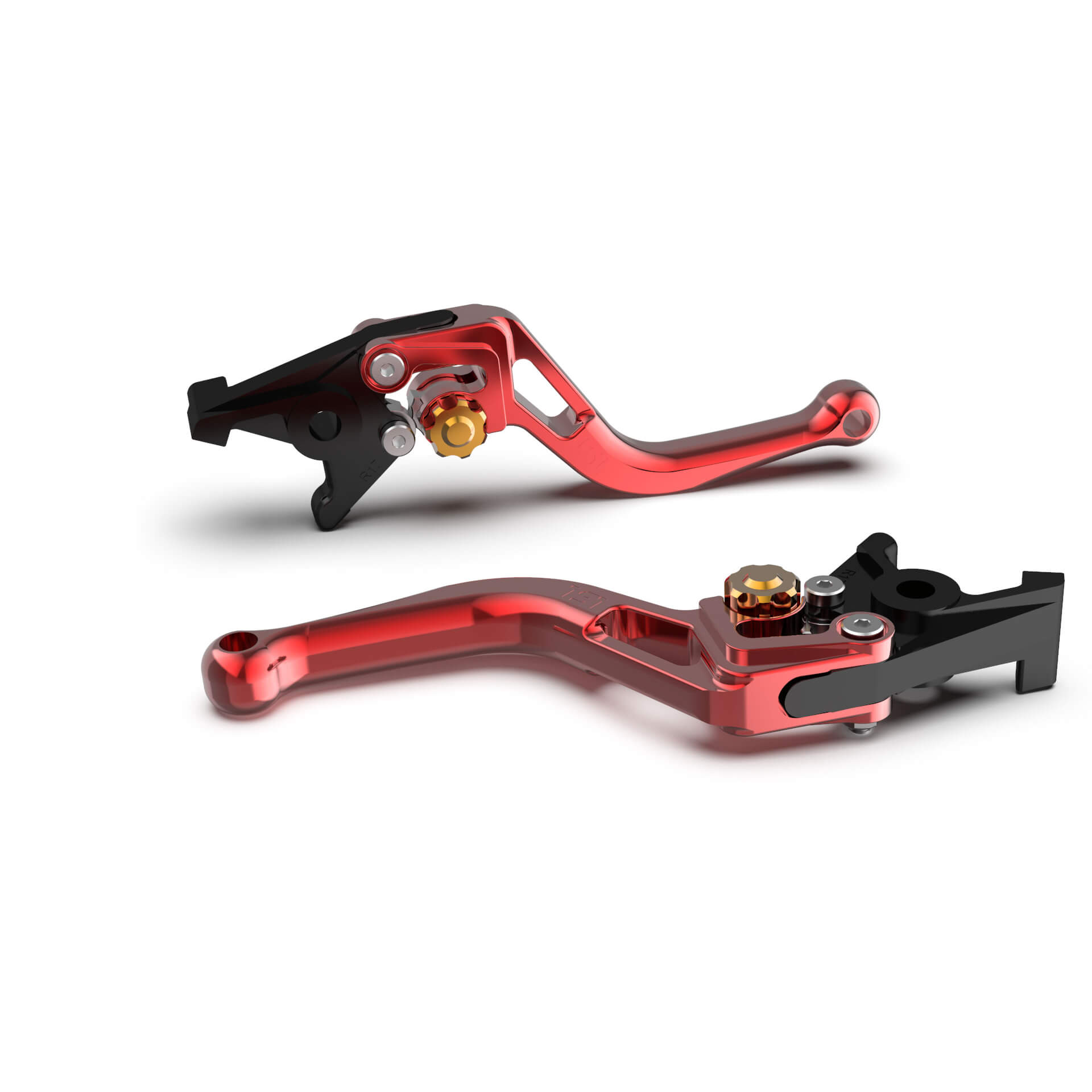 LSL Brake lever BOW R21, short red Gold Figure 1