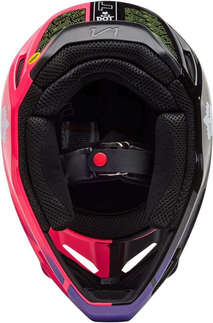 FOX V1 Elevated Casco da motocross giovanile rosa Y/L (52/53) Figura 3
